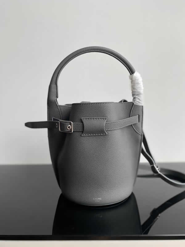 Fake Celine Cheap Black Big Bag Bucket Nano Cowhide Bucket Bag